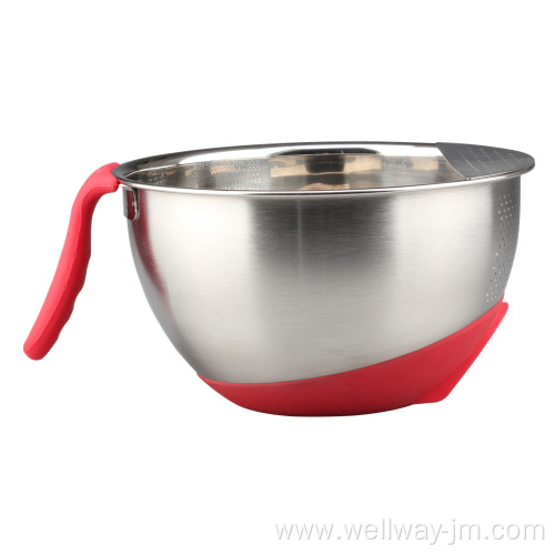 Stainless Steel Colander with Side Drainers